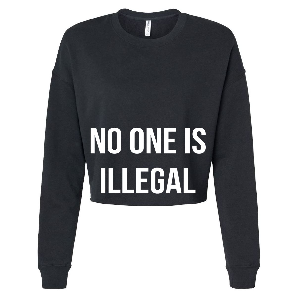 No One is Illegal Text Logo Womens Tank Top