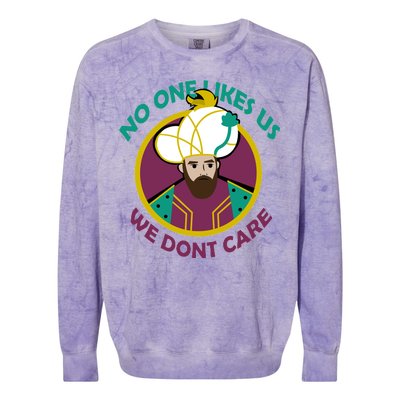 No One Likes Us We Don't Care Philadelphia Colorblast Crewneck Sweatshirt