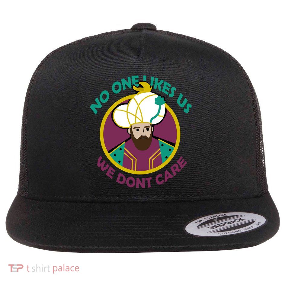 No One Likes Us We Don't Care Philadelphia Flat Bill Trucker Hat
