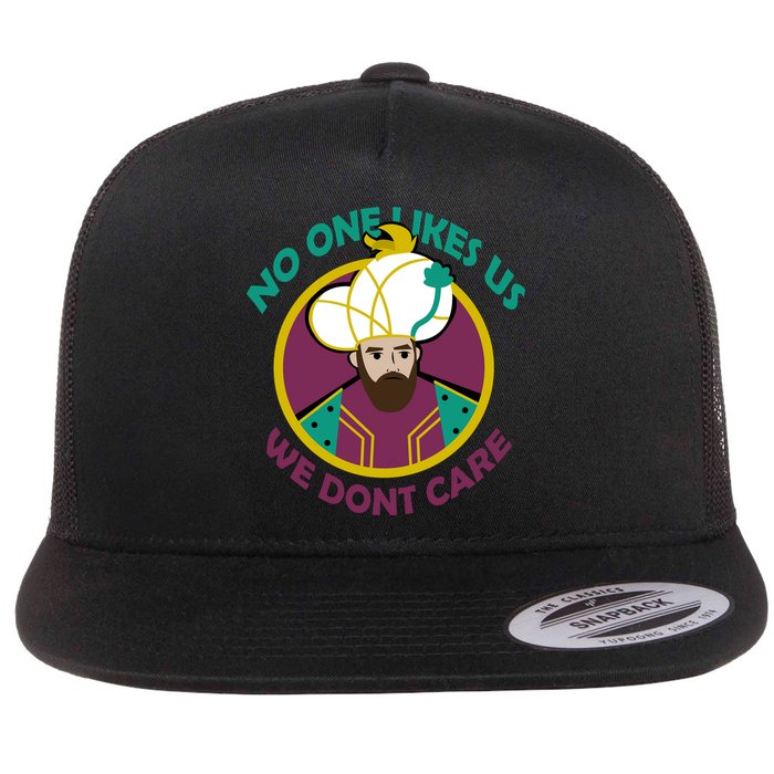 No One Likes Us We Don't Care Philadelphia Flat Bill Trucker Hat