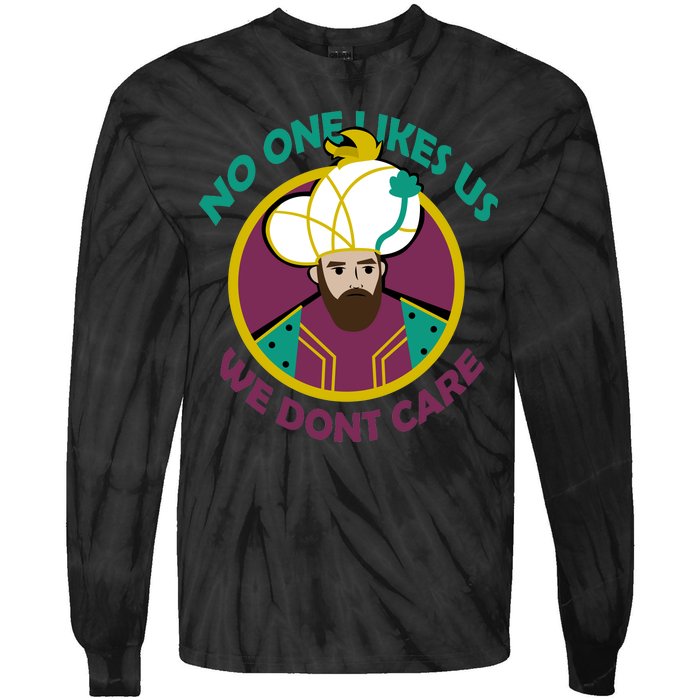 No One Likes Us We Don't Care Philadelphia Tie-Dye Long Sleeve Shirt