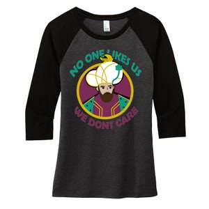 No One Likes Us We Don't Care Philadelphia Women's Tri-Blend 3/4-Sleeve Raglan Shirt