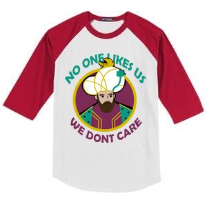 No One Likes Us We Don't Care Philadelphia Kids Colorblock Raglan Jersey