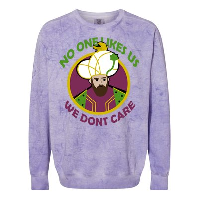 No One Likes Us We Don't Care Philly Colorblast Crewneck Sweatshirt