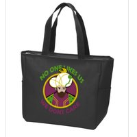 No One Likes Us We Don't Care Philly Zip Tote Bag