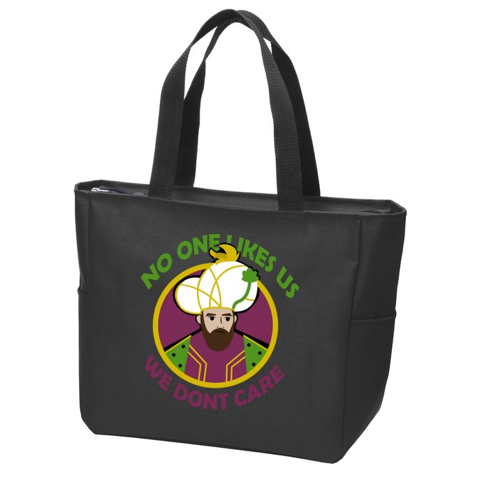 No One Likes Us We Don't Care Philly Zip Tote Bag
