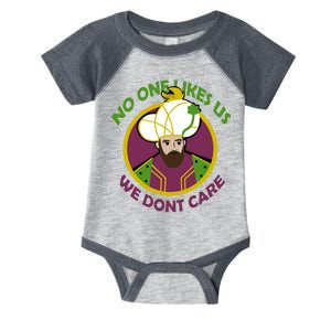 No One Likes Us We Don't Care Philly Infant Baby Jersey Bodysuit