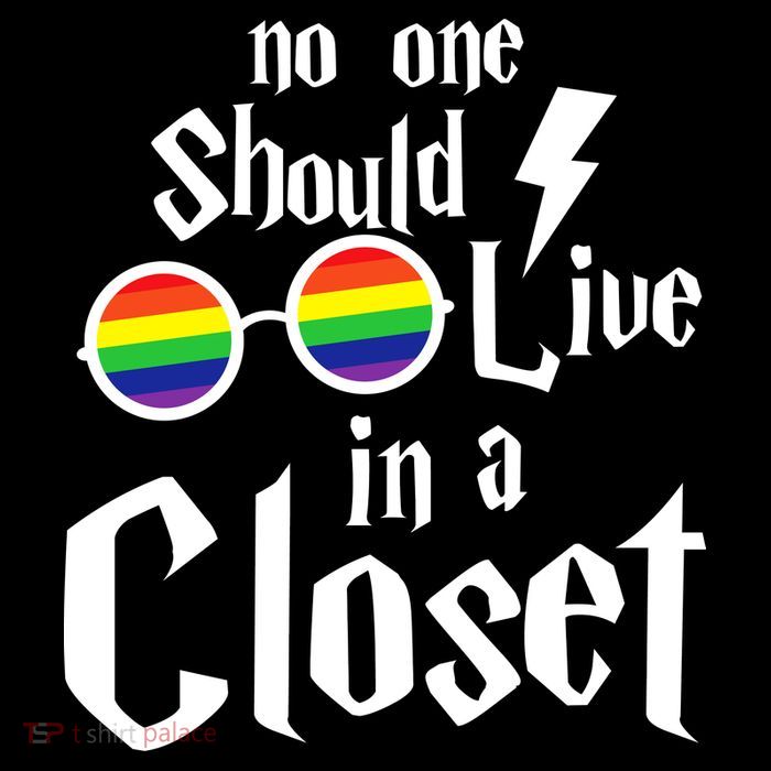 No One Should Live In The Closet Drawstring Bag