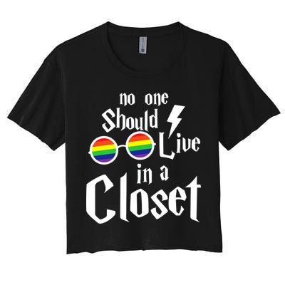 No One Should Live In The Closet Crop Top
