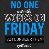 No One Works On Friday Adult Drive Performance Visor