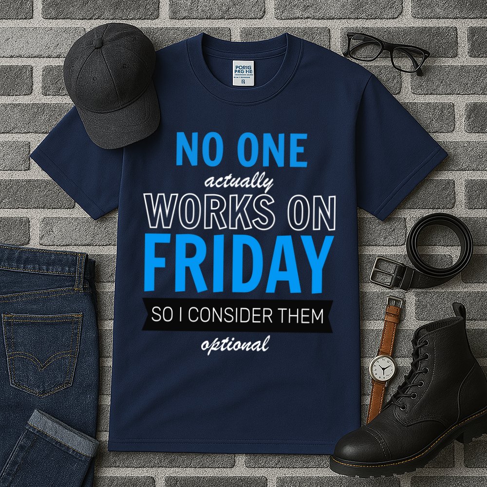 No One Works On Friday Tall T-Shirt