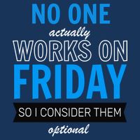 No One Works On Friday Flatbill Hat