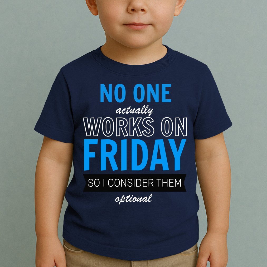 No One Works On Friday Toddler T-Shirt