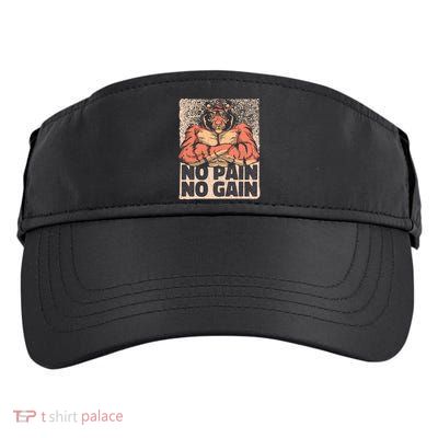 No Pain No Gain Strong Tiger Adult Drive Performance Visor