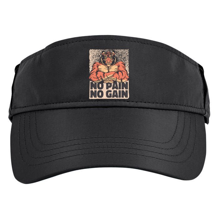 No Pain No Gain Strong Tiger Adult Drive Performance Visor