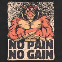 No Pain No Gain Strong Tiger Trucker Hat