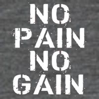 No Pain No Gain Workout Fitness Gym Logo Kids T-Shirt