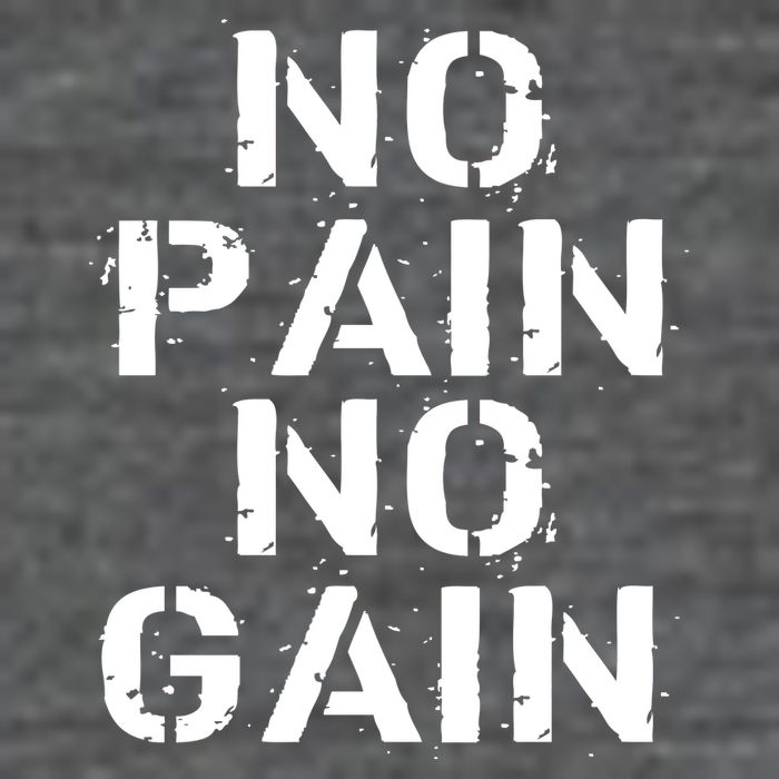 No Pain No Gain Workout Fitness Gym Logo Kids T-Shirt