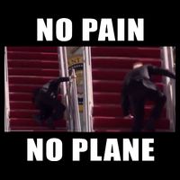 No Pain No Plane Funny Biden Stumbling Meme Impact Tech Backpack