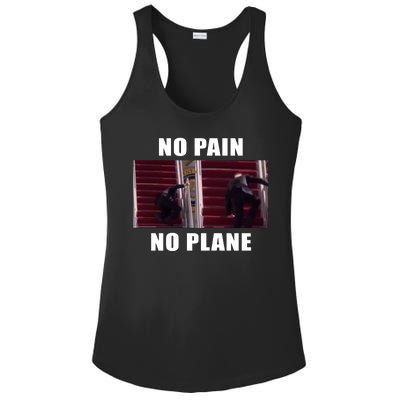 No Pain No Plane Funny Biden Stumbling Meme Ladies PosiCharge Competitor Racerback Tank