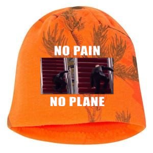 No Pain No Plane Funny Biden Stumbling Meme Kati - Camo Knit Beanie