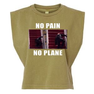 No Pain No Plane Funny Biden Stumbling Meme Garment-Dyed Women's Muscle Tee