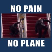 No Pain No Plane Funny Biden Stumbling Meme T-Shirt