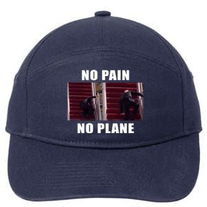 No Pain No Plane Funny Biden Stumbling Meme 7-Panel Snapback Hat