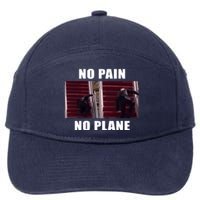 No Pain No Plane Funny Biden Stumbling Meme 7-Panel Snapback Hat