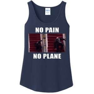 No Pain No Plane Funny Biden Stumbling Meme Ladies Essential Tank