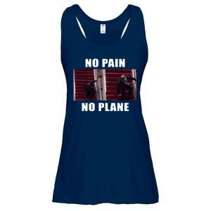 No Pain No Plane Funny Biden Stumbling Meme Ladies Essential Flowy Tank