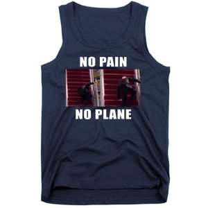 No Pain No Plane Funny Biden Stumbling Meme Tank Top