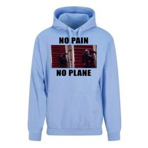 No Pain No Plane Funny Biden Stumbling Meme Unisex Surf Hoodie