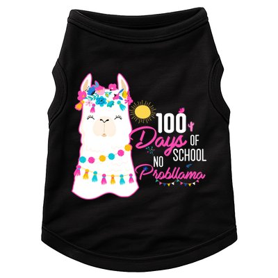 No Probllama 100 Days Of School Doggie Tank