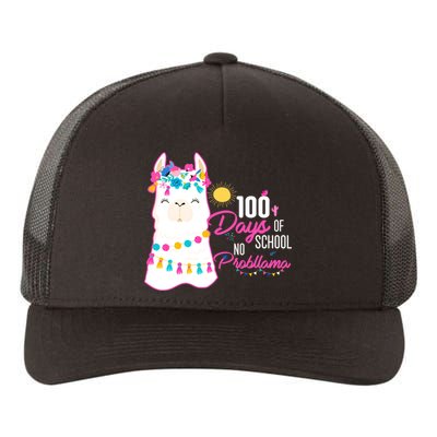 No Probllama 100 Days Of School Yupoong Adult 5-Panel Trucker Hat