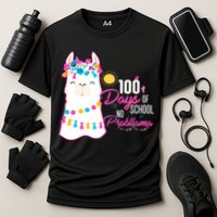 No Probllama 100 Days Of School Performance Shirt