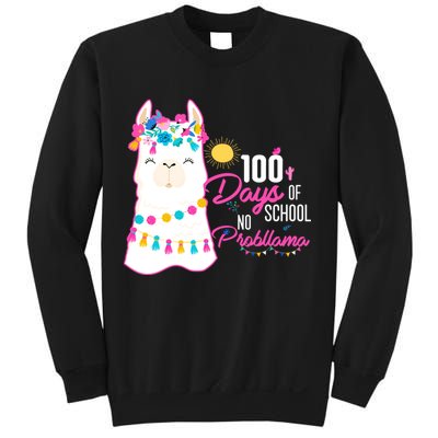 No Probllama 100 Days Of School Sweatshirt