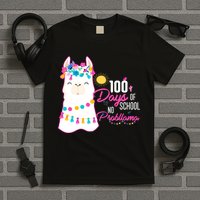 No Probllama 100 Days Of School T-Shirt