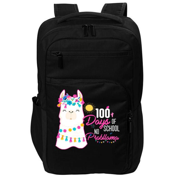 No Probllama 100 Days Of School Impact Tech Backpack