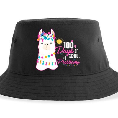 No Probllama 100 Days Of School Sustainable Bucket Hat