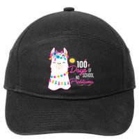 No Probllama 100 Days Of School 7-Panel Snapback Hat