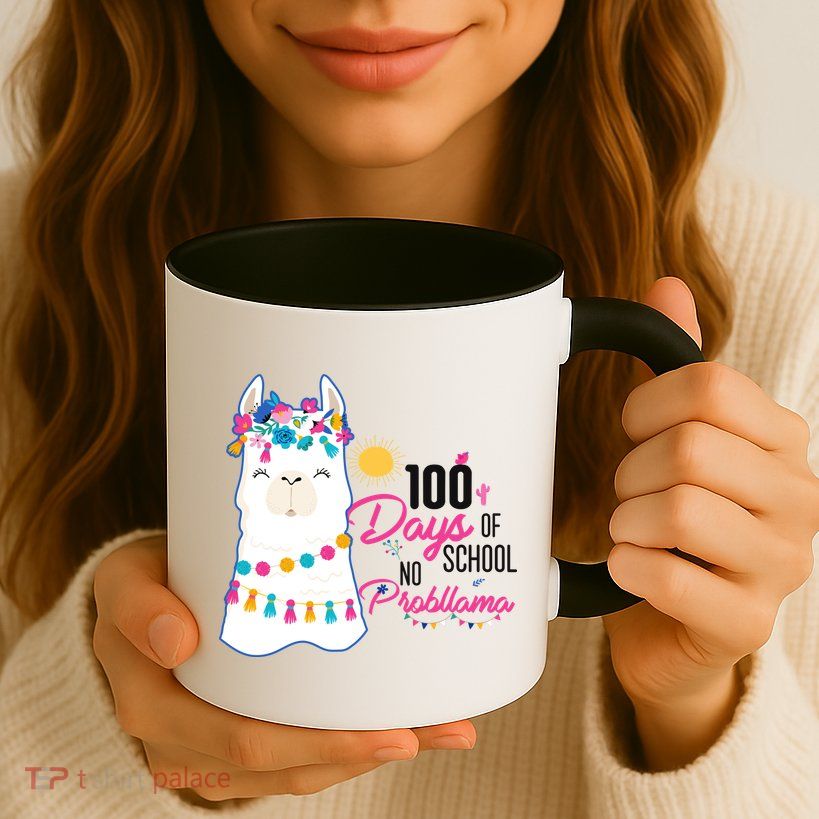 No Probllama 100 Days Of School Mug