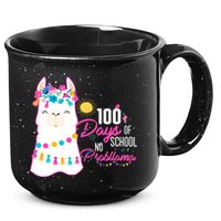 No Probllama 100 Days Of School 15oz Campfire Ceramic Mug