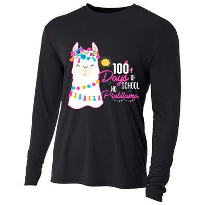 No Probllama 100 Days Of School Cooling Performance Long Sleeve Crew