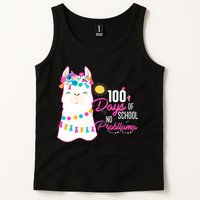 No Probllama 100 Days Of School Tank Top