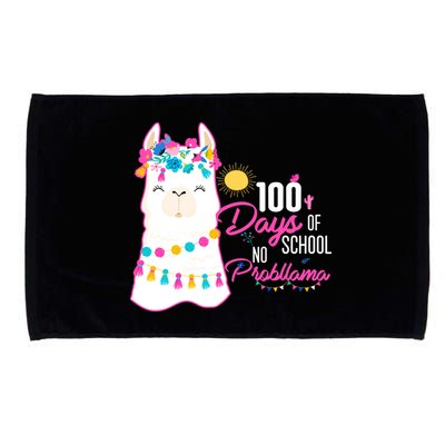 No Probllama 100 Days Of School Microfiber Hand Towel