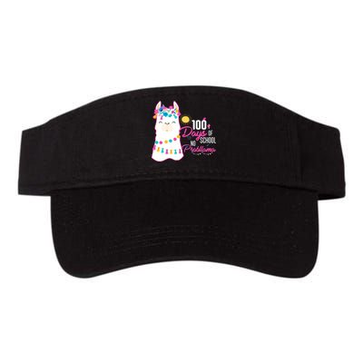 No Probllama 100 Days Of School Valucap Bio-Washed Visor