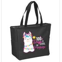 No Probllama 100 Days Of School Zip Tote Bag