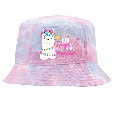 No Probllama 100 Days Of School Tie-Dyed Bucket Hat