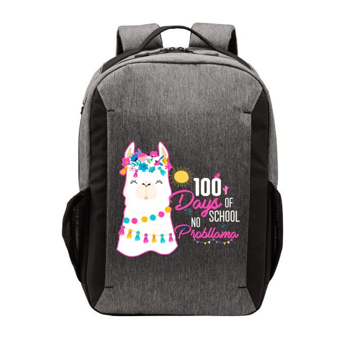 No Probllama 100 Days Of School Vector Backpack
